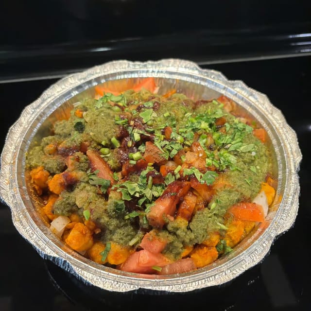 Aloo Tikki Chaat.