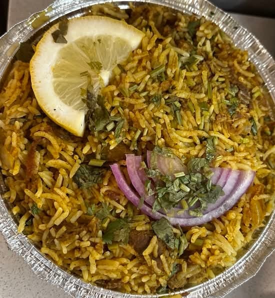 Goat Biryani.